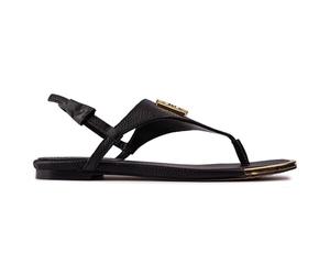 DKNY Raylan-Sandali in Pelle, Donna, Nero, 38.5 EU