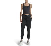 DKNY Rhstn Logo Jogger Pantaloni di Tuta, Nero, S Donna