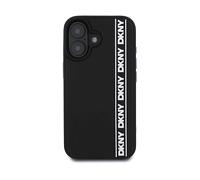 DKNY Rubber Repeat 3D Edition Cover per Apple iPhone 16, Nero