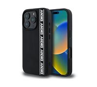 DKNY Rubber Repeat 3D Edition Cover per Apple iPhone 16 Pro Max, Nero