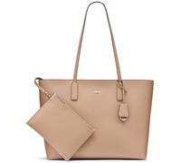 DKNY Saige EW Top Zip Tote Bag, Cappuccino/Crema
