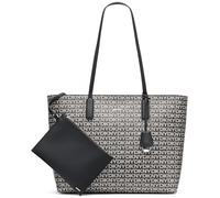 DKNY Saige EW Top Zip Tote, Borsa Donna, Logo Nero e Nero