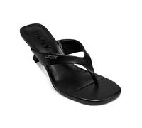 DKNY Sandalo da donna Mackey Thong Heeled, nero, 41 EU