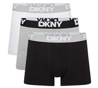 DKNY Uomo, Boxers, Nero/Grigio Bianco, Confezione da 3, Grande