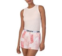 DKNY - Set di 2 pezzi da donna, maglietta senza maniche e pantaloncini, Rosa, L