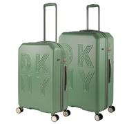 DKNY - Set Valigia Media e Valigia Bagaglio a Mano. Set Valigie Rigide per Viaggi Aereo - Set Trolley Valigia Rigida - Set Valigie Rigide con Lucchetto, Accusa