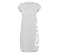 DKNY Sportswear Women's cap Sleeve Logo T-Shirt Dress Maglietta, Vestito, Grigio mlange, L Donna