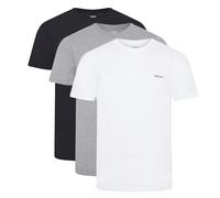 DKNY Uomo, Maglietta Girocollo, Nero/Bianco/Grigio, Confezione da 3, Medio