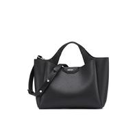 DKNY Willa Mini Satchel 100% Poliuretano, da donna, S, Nero e argento, Small
