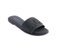 DKNY Willow Flat Slide Sandal with Logo, Bassi Donna, Nero, 41 EU