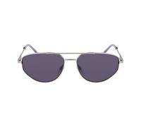 DKNY Women's Sunglasses DK117S - Satin Silver/Kiwi with Solid Smoke Lens
