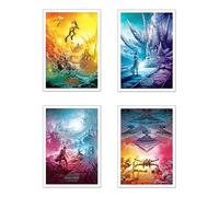 DKORARTE Set di 4 fogli A4 Star Wars, Guerre stellari, 29,7 x 21 cm