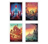 DKORARTE Set di 4 fogli A4 Star Wars, Guerre stellari, 29,7 x 21 cm