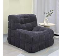 DKPLOE Divano in Velluto A Coste Compresso Leggero E Portatile Salvaspazio Non Richiede Montaggio Adatto A Soggiorni Camere da Letto E Studi(Gray)