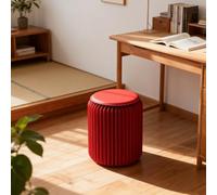 DKPLOE Sgabello Pieghevole Portatile A Fisarmonica in Carta Sgabello Pieghevole Leggero Elevata capacità di Carico Adatto per Soggiorno Studio, Ufficio Caffetteria.(Rosso,30cm(11.8in))