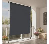 DKPLOE Tende da Sole A Rullo Retrattili per Esterni per Patio Impermeabili Verticali Avvolgibili Manualmente Protezione della Privacy(Gray+White,200cm(78.7in))