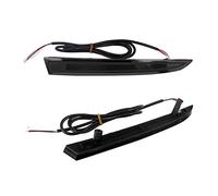 DKPMWD 2PCS Per Camaro Per Traverse Per Cadillac ATS XT5 Rosso Brillante Paraurti Posteriore Riflettore Luci Freno Di Coda Fanalino(Smoked Lens)