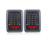 DKPMWD 2X Per Jeep Per Wrangler JK 2007-2017 Fanali Posteriori Auto Freno Posteriore Retromarcia Indicatori Di Direzione Versione USA Europea Fanalino(Clear-EU Version)