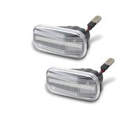 DKPMWD Luce Segnale Rotazione 2Pcs Indicatore Laterale Segnale di Girata lampada Della Luce Per Civic Per La Città Per Stream Per CR-V Per Jazz Per Odyssey Per Accord Parafango(Clear)