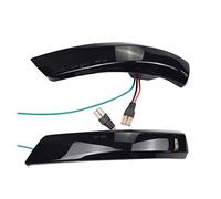 DKPMWD Luce Segnale Rotazione Indicatore Direzione Dinamico A Luce Nera Laterale Specchietto Retrovisore Sequenziale Per Ford Per Focus 2 3 Mk2 Mk3 Per Mondeo Mk4 EU(Blue-Yellow)