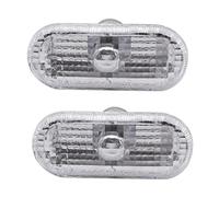 DKPMWD Luce Segnale Rotazione Indicatore Laterale Auto Per Peugeot Per Partner 108 107 407 206 1007 VU 301 Ripetitore Lampada Della Luce(Pitted White)