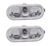 DKPMWD Luce Segnale Rotazione Indicatore Laterale Auto Per Peugeot Per Partner 108 107 407 206 1007 VU 301 Ripetitore Lampada Della Luce(Glossy white)