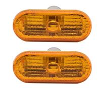 DKPMWD Luce Segnale Rotazione Indicatore Laterale Auto Per Peugeot Per Partner 108 107 407 206 1007 VU 301 Ripetitore Lampada Della Luce(Pitted yellow)