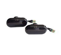 DKPMWD Luce Segnale Rotazione Per Clio 1 2 Per Kangoo Per Megane Per Espace Per Twingo Indicatore Laterale Dinamico Sequenziale Lampeggiante Segnale Lampada Luce(Smoked Type)