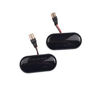 DKPMWD Luce Segnale Rotazione Per Nissan Per Tiida Indicatore Laterale Indicatori Direzione Luci Dinamica Auto Lampeggiante Per Nota Per Micra Per Navara Per Qashqai Per Il Cubo(Smoked Black)