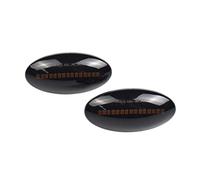 DKPMWD Luce Segnale Rotazione UNA Coppia Auto Indicatore Laterale Dinamico Acqua Che Scorre Luce Lampeggiante Segnale Girata A Per Suzuki Per Swift Per Jimmy Per Vitara SX4(Smoked Black)