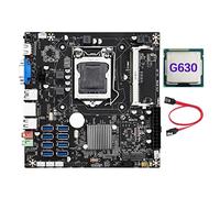 DKSooozs B75E 8 Scheda BTC Mining Scheda Madre+G630 CPU+ SATA Chip B75 LGA1155 DDR3 RAM MSATA ETH Miner Supporta 8 Porte USB3.0