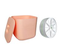 DKSooozs Mini Lavatrice Portatile USB Rotante Turbina Lavastoviglie Barile Lavastoviglie per Biancheria Intima Lavare i Piatti per Viaggi Casa Rosa