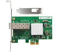 DKSooozs Scheda di rete convergente Gigabit Ethernet, con chip 82576, interfaccia fibra LC, PCI-Ex1, E1G42EF/82576-1SFP