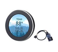 DKSooozs Schermo secondario IPS da 2,1 pollici 480X480 USB raffreddato ad acqua rotondo display LCD CPU GPU RAM HDD Monitoraggio Nero