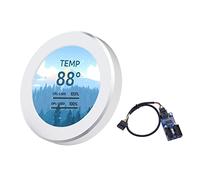 DKSooozs Schermo secondario IPS da 2,1 pollici 480X480 USB raffreddato ad acqua rotondo display LCD CPU GPU RAM HDD Monitoraggio