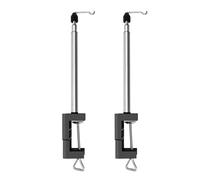 DKSooozs Set di 2 staffe di supporto a sospensione telescopiche per smerigliatrice rotonda per utensili rotanti con morsetto da tavolo, strumento di supporto per sospensione ad albero flessibile
