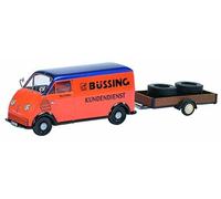 DKW Schnellaster Bussing w/ Trailer & 2 Truck Tires 1949 1:43 Model SCHUCO