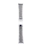 DKWOIS Cinturino da 19 mm con estremità curva cava, maglie a vite, cinturino for orologio, cinturino for giubileo, compatibile con Seiko 5 SNXS73K1 SNXS75 SNXS77 SNXS79K1 SNX79J1