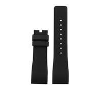 DKWOIS Cinturino da polso in gomma e silicone for orologio da uomo e da donna, 20 mm e 23 mm, compatibile con Cartier Santos 100 W20073X8 W20106X8 W2020008(Black no clasp,20mm)