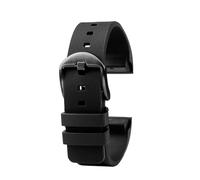 DKWOIS Cinturino da polso in gomma e silicone for orologio da uomo e da donna, 20 mm e 23 mm, compatibile con Cartier Santos 100 W20073X8 W20106X8 W2020008(Black black pin,23mm)