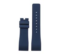 DKWOIS Cinturino da polso in gomma e silicone for orologio da uomo e da donna, 20 mm e 23 mm, compatibile con Cartier Santos 100 W20073X8 W20106X8 W2020008(Blue no clasp,23mm)
