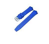 DKWOIS Cinturino for orologio in gomma fluorurata compatibile con la collezione Citizen TSUYOSA NJ0150 NJ0151ME Cinturini for orologi FKM da uomo e da donna Bracciale colorato(Blue)