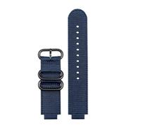 DKWOIS Cinturino for orologio traspirante da 16 mm compatibile con Casio GA900 GA700 GA-110 GA-100 GA-120, cinturino in nylon con fibbia in acciaio inossidabile(Blue black buckle)