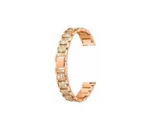 DKWOIS Cinturino in acciaio inossidabile compatibile con il cinturino for orologio Fiyta Flower Language Series da donna LA802008LA805006, bracciale in acciaio da 14 mm(Rose gold)