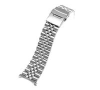 DKWOIS Cinturino in acciaio inossidabile subacqueo da 22 mm compatibile con Casio Duro Mdv107-1A MDV106-1A Sostituisci cinturino for orologio da uomo con fibbia pieghevole in metallo Logo(5 parts)