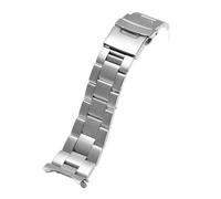DKWOIS Cinturino in acciaio inossidabile subacqueo da 22 mm compatibile con Casio Duro Mdv107-1A MDV106-1A Sostituisci cinturino for orologio da uomo con fibbia pieghevole in metallo Logo(Silver)