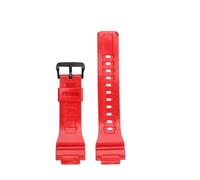 DKWOIS Cinturino in silicone compatibile con Casio Small Square DW-291H DW-290 W-218H/219H A158, cinturino da polso in gomma modificato da uomo, 18 mm(Red glossy model)