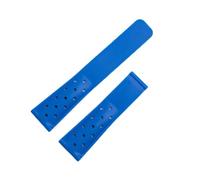 DKWOIS Cinturino in silicone morbido in gomma da 22 mm compatibile con cinturino TAG HEUER MONACO CARRERA FORMULA 1 cinturino for orologio con fibbia pieghevole(Blue no buckle)