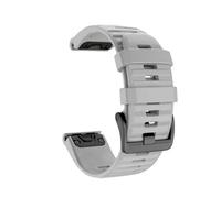 DKWOIS Cinturino QuickFit 22 20 26MM compatibile con Fenix 6X 6 6S Pro Cinturino in silicone compatibile con Fenix 7S 7X 7 5X 5 5S 945 965 Epix Gen 2 Correa(Gray,26mm Fenix 5X 5XPlus)