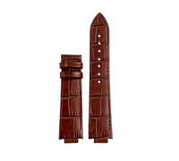 DKWOIS Compatibile Con Cinturino For Orologio LV Louis Vuitton Tambour Watch Belt Q114k Q1121 Cinturino For Orologio In Pelle Bovina A Sgancio Rapido Rialzato 18x10mm 21x12mm(Brown no buckle)